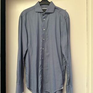 Blue/White Men’s Dress Shirt Cavallaro size 41